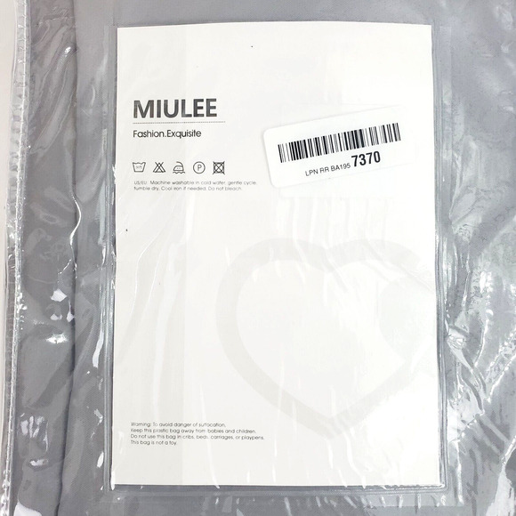 Miulee Curtains Blackout Gray Home Decor 52"X108"X 2 Panels New Stylish Modern - Picture 1 of 4
